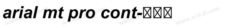 arial mt pro cont字体转换